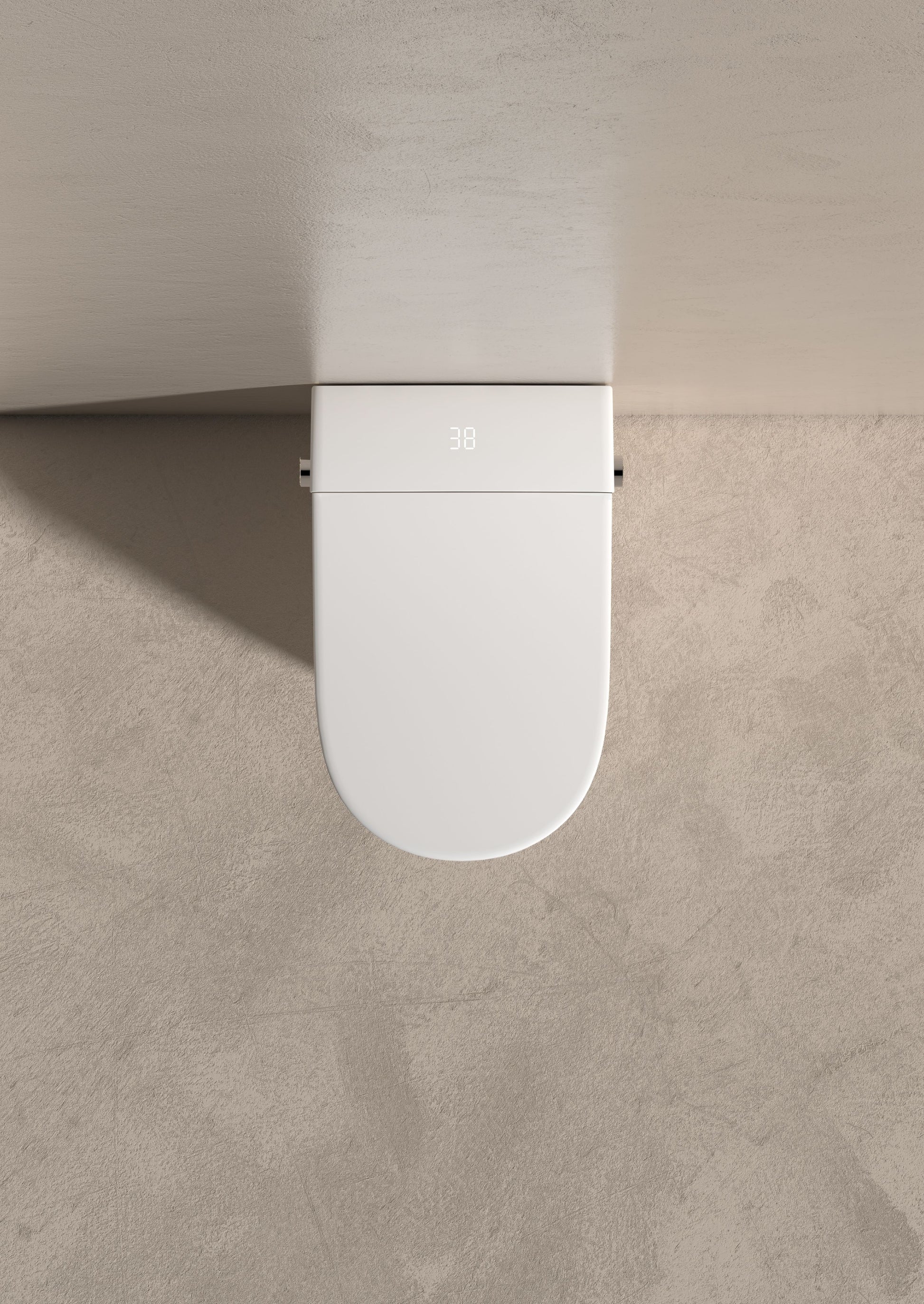 Close-up of a Smart toilet Hola with buil-in tank, Geberit type framewww.hola.shop.pl